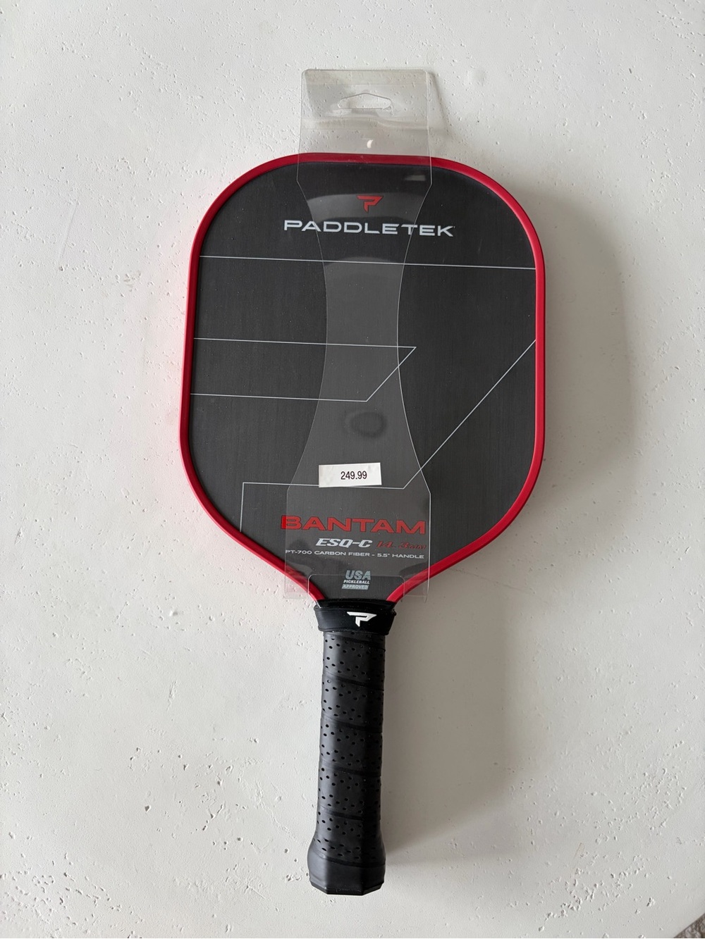 Bantam ES0-C Pickleball Paddle - Black/Red New